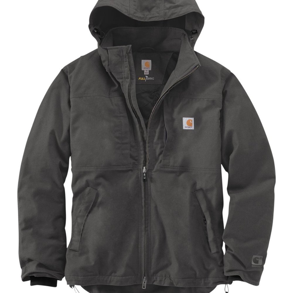 (NWT) Carhartt Mens Full Swing Cryder Zip Up Jacket Grey